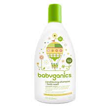 Babyganics Conditioning Fragrance Free Baby Shampoo and Bodywash, 3 Count