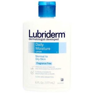 Lubriderm Daily Moisture Lotion Fragrance Free 6 oz (Pack of 3)