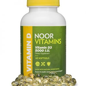 NoorVitamins Vitamin D3 5000 IU - 60 Softgels - Halal Vitamins (1)