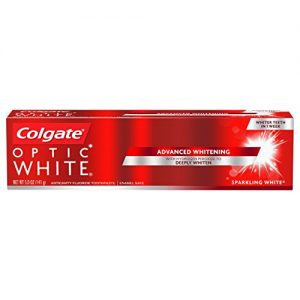Colgate Optic White Whitening Toothpaste, Sparkling White - 5 ounce