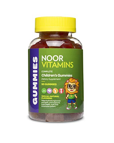 NoorVitamins Gummies Complete - 90 Count - Children's Gummy Multivitamins - Halal Vitamins