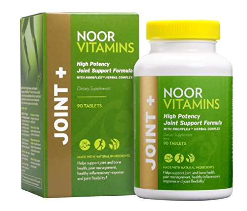 NoorVitamins Joint Health Supplement - Halal Vitamins - High Potency Joint Support with 1500mg Glucosamine, Turmeric, Vitamin D and NOORFLEX Herbal Complex for Pain, Aches & Inflammation - 90 Tablets