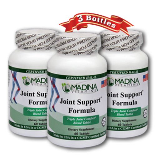 3 X Halal Joint Support Formula - Made in USA by Madina Halal Vitamins