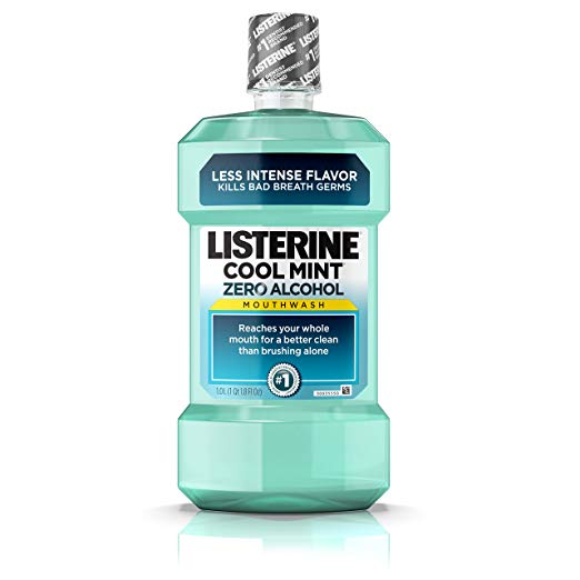 Listerine Zero Antiseptic Mouthwash, Clean Mint - 32 oz - 2 pk