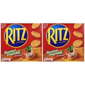 Nabisco Ritz Crackers Roasted Vegetable Flavored, 13.3 Oz. Box (2 Pack)