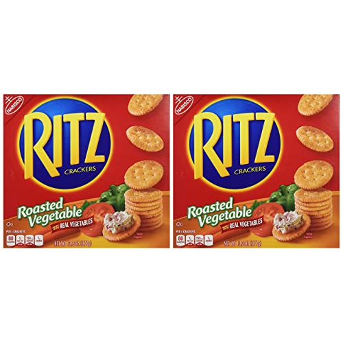 Nabisco Ritz Crackers Roasted Vegetable Flavored, 13.3 Oz. Box (2 Pack)