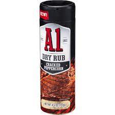 A 1 Cracked Peppercorn Dry Rub, 4.5 Ounce