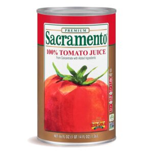 Sacramento Tomato Juice, 46oz Can (Pack of 12)