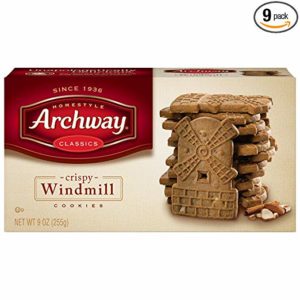 Archway Cookies, Crispy Windmill Cookies, 9 Ounce (Pack of 9)