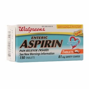 Walgreens Enteric Aspirin 81Mg Tablets, 150 ea