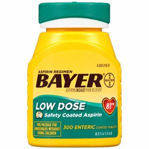 Aspirin Regimen Bayer 81mg Enteric Coated Tablets | #1 Doctor Recommended Aspirin Brand | Pain Reliever |300 Count
