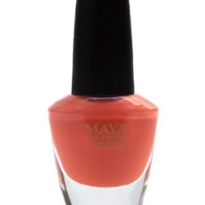 MAYA Nail Lacquer (Orange Zest). Breathable, Made in the USA, and "9-FREE"