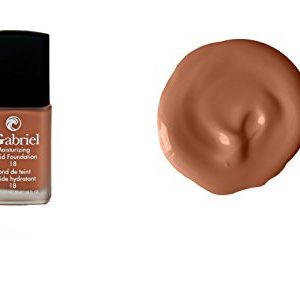 Gabriel Cosmetics, Foundation Liquid Almond, 1 Ounce, Moisturizing Liquid Foundation, Natural, Paraben Free, Vegan, Gluten-free, Cruelty-free, Non GMO, Infused with Vitamins A & E, Full coverage.