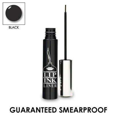 LIP INK 100% Smearproof Waterproof Liquid Eyeliner - Black
