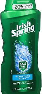 Irish Spring Body Wash, Moisture Blast 18 oz (Pack of 5)