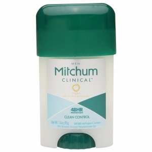 Mitchum Men Clinical Soft Solid Antiperspirant Deodorant, Clean Control, 1.6oz.