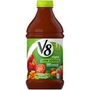 V8 Original Low Sodium 100% Vegetable Juice, 46 oz. Bottle