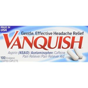 Vanquish Extra Strength Pain Reliever Caplets-100 ct. (Pack of 3)