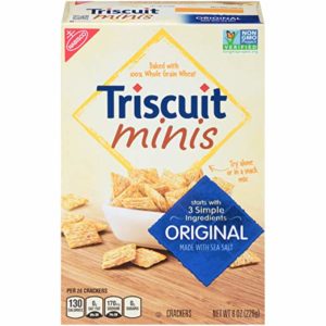 Triscuit Mini Original Crackers, Non-GMO, 8 Ounce (Pack of 6)