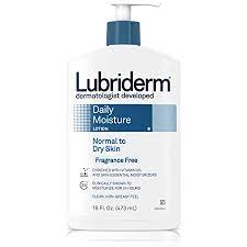 Lubriderm Daily Moisture Lotion Fragrance Free 16 oz (Pack of 8)