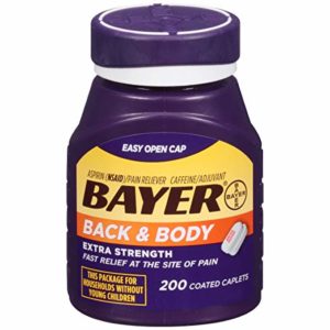 Bayer Aspirin, Back & Body, 500 mg, Coated Tablets, 200 count