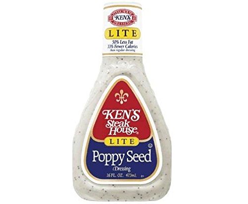 Ken's Steakhouse LITE Poppy Seed Dressing (3 Pack) 16 oz Bottles