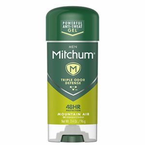 Mitchum Men Gel Antiperspirant Deodorant, Mountain Air, 3.4oz.