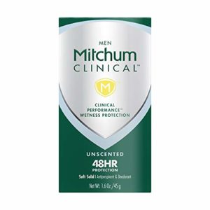 Mitchum Men Clinical Soft Solid Antiperspirant Deodorant ,Unscented , 1.6oz.