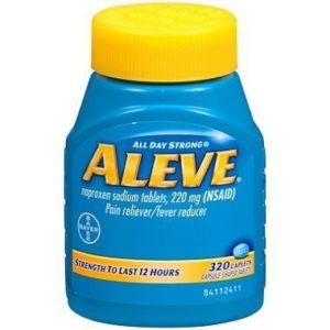 Aleve ALL DAY Strong Pain/fever Reducer Naproxen Sodium Tablets , 220 Mg (Nsaid) - 320 Caplets by USA