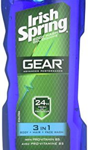 Irish Spring 3-in-1 Gear Body Wash, 18 Ounce (2 Pack)