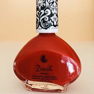 Zimah Nail Polish, Breathable, Vegan Nail Polish, Cruelty-Free, Toxin Free, Halal Nail Polish, Fast-Drying Nail Polish, Made in USA, California Poppy