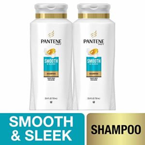 Pantene, Shampoo, with Argan Oil, Pro-V Smooth and Sleek Frizz Control, 25.4 fl oz, Twin Pack