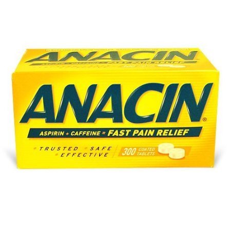 Fast pain relief - Anacin Tablets, 300 Coated Tablets, Box
