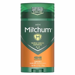 Mitchum Men Stick Solid Antiperspirant Deodorant Twin Pack, Sport, 2.7oz.