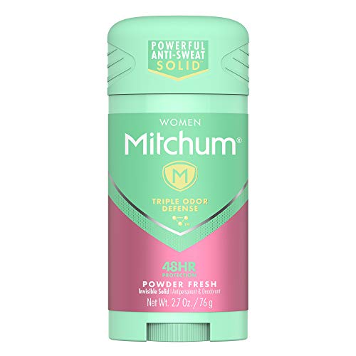 Mitchum Women Stick Solid Antiperspirant Deodorant, Powder Fresh, 2.7oz.
