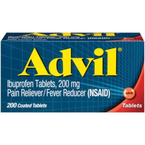 Advil Ibuprofen Tablets, 200 mg Pain Reliever/Fever Reducer (NSAID), 6 Coated Tablets