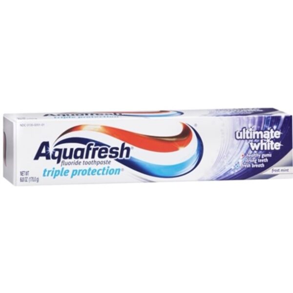 Aquafresh Ultimate White Toothpaste, Frost Mint, 6-Ounce (Pack of 6)