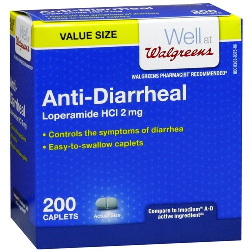 Walgreens Anti-Diarrheal, Caplets 200 ea