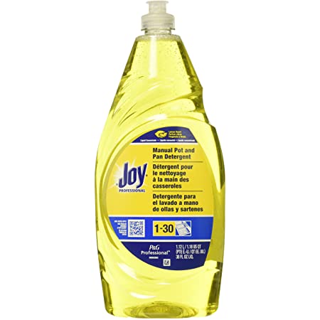 Joy Dishwashing Liquid, Lemon Scent, 38 oz Bottle (8 Pack)