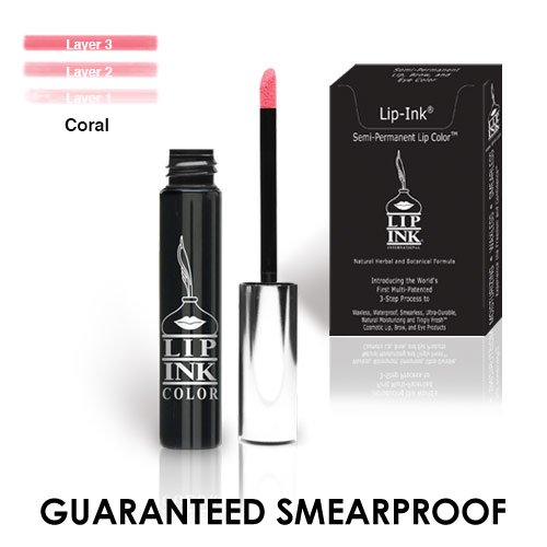 LIP INK 100% Smearproof Trial Lip Kits, Coral