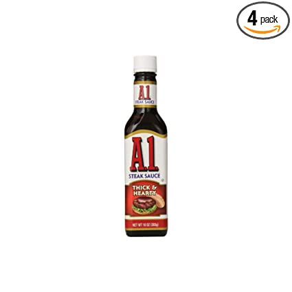 A.1. Sauce 10oz Glass Bottle (Pack of 4) Select Flavor Below (Sweet Hickory)