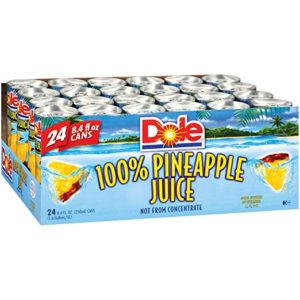 Dole« 100% Pineapple Juice - 24 Cans - 8.4 Oz. Each