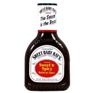 SWEET BABY RAY's Sweet N Spicy BBQ Sauce, 18 oz