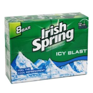Irish Spring Icy Blast Deodorant Bar Soap 3.75 oz, 8 ea (Pack of 3)