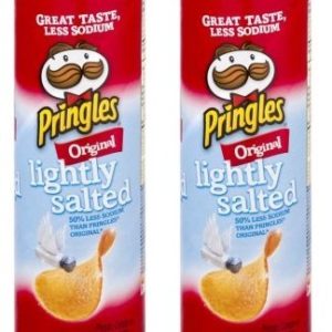 Pringles Potato Crisp Chips Lightly Salted Original, 5.2 OZ (Pack of 2)