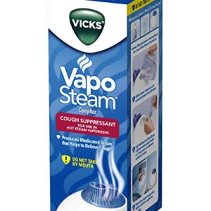 Vicks VapoSteam, 8 Ounce Medicated Vaporizing Liquid with Camphor to Help Relieve Coughing, for Use in Vicks Vaporizers and Humidifiers