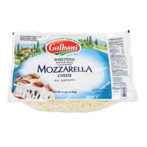 Galbani Whole Milk Low Moisture Mozzarella Cheese, 5 Pound -- 6 per case.