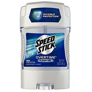 Speed Stick Overtime Clear Gel Deodorant, 3.0 oz
