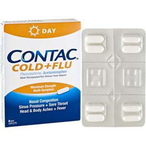 Contac® Cold + Flu, Maximum Strength Non-drowsy Formula, 24 Caplets