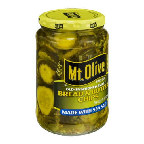 Mt. Olive Bread & Butter Chips Made with Sea Salt 24 Oz (Pack of 1)
